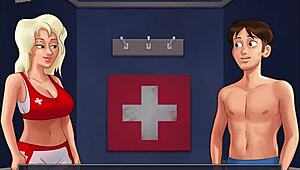 Big cock blowjob in summertime saga.