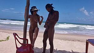 uncut priscila belini and joao o safado get wild on bahia's nudist beach