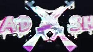 Kawaii lesbian girls in cosplay fuck anal with strapon and lick pussy and feet.