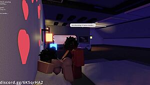 demon fucks hot slut fan in missionary creampie on roblox