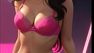 AI-Generated Mona In Hentai Cartoon