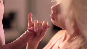 She Feels Intense Pleasure Giving Blowjob