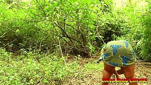 My BBW Wife Fetched Firewood In Forest, Used Wet Pussy To Escape African Ghost