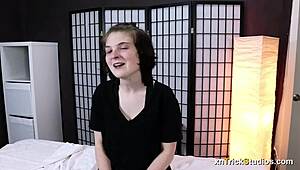 Nervous Teen Nova, 18+, Gets an Intimate Sex Massage