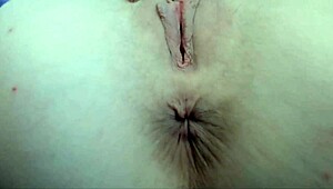 Chipped Fingernail Polish Closeups with Glass Dildo Orgasm in European Scene