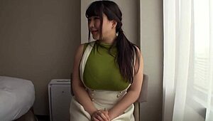 Rare footage of a stunning Japanese busty model