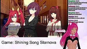 vtuber lewdneko plays shining song starnova mariya route in wild hentai game