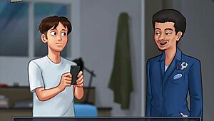 Big cock blowjob in summertime saga.