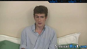 Amateur hunk jerks off in gay for pay POV session