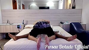 Wild putaria with Nicolli Fox getting pounded hard in the motel