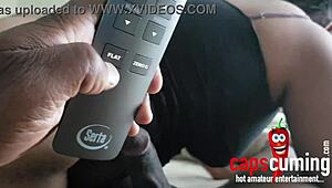 Morning Fun with Big-Ass Ebony Milf Riding Cowgirl Style. Her Curves Drive Me Wild!