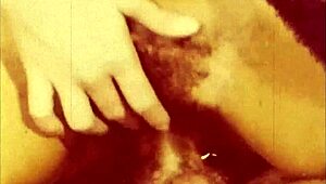 Explore the intense world of vintage threesomes with hairy pussies