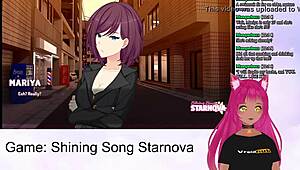vtuber lewdneko plays shining song starnova mariya route in wild hentai game