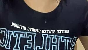 Young girl and her best friend have sex in the bathroom