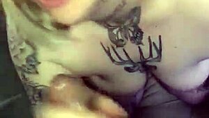 Slut Goddess Performs Sloppy Deepthroat Blowjob And Swallows