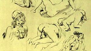i love these vintage erotic drawings