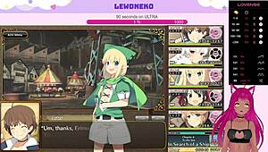 Oh, vtuber lewdneko moans orgasming with vibrator in evenicle!