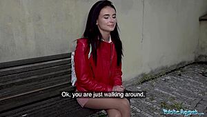 Rip my nylons and fuck my pussy hard outside