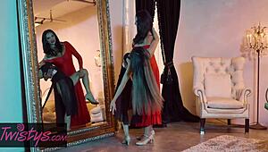 Missy Martinez And Veronica Rodriguez Dance Close In Lesbian Fun