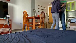 Petite mature woman resists but gets licked and fucked to three orgasms