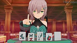 Qingque and Jing Yuan in an Anime Game Scene