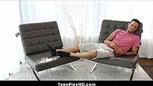 Hot Skinny Teen Gets Creampie from Roommate for Rent