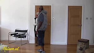 British MILF Rides Big Black Cock