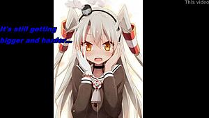 Amatsukaze and Shimakaze give dual jerk off instructions in anime hentai.