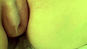 18yo redhead teen bent over, riding daddy hard in amateur scene