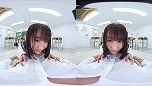 Japanese JAV confession leads to wild classroom assfucking action