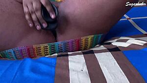 He fucks my pussy deep at home with monster cock