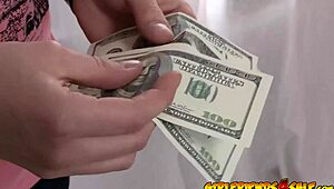 Cuckold guy watches his buddy drill his natural big tits girlfriend doggystyle