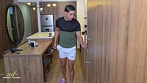 Milf Catches Roomie Spying and Demands Hard Sex Rent?