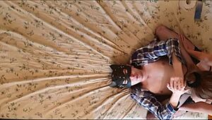 anastasia pegs sissy guys hard with strap-on!