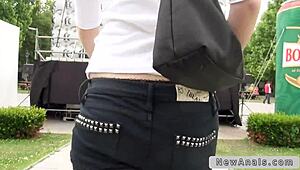 Euro Babe's First Anal Fuck Taped