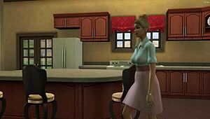 Stepmom catches nerdy stepson masturbating and fucks him hard