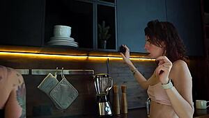 Real couple, wanna sneak a threesome behind the wall with a toy?