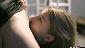 latina college teen alina lopez at party thinks she’s a guy. wild oral fun unfolds