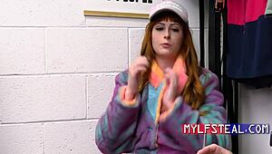 security officer catches smug ginger thief with no mercy