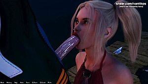 huge tits pawg milf stepmom moans 'fuck my hairy pussy' as 18yo creampies her in anime