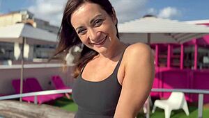 milf drags me to hotel room for footjob and epic blowjob