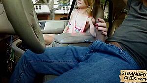 Blonde teen Dakota Skye fucks hard for outdoor ride