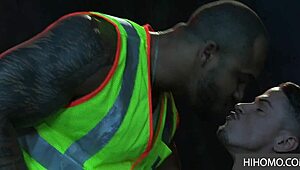 look at this submissive gay toy getting fucked by skyy knox and jason vario