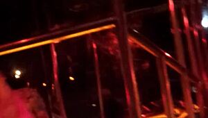 frankie tears stockings in hot retro striptease