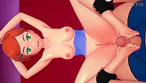 Gwen finished her shower and removed the towel for adult fucking