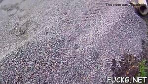 mature sweetheart licks balls and sucks cock on hidden cam while bent over