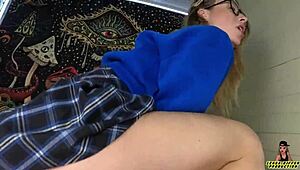 Wow! First Messy Facial for My Cute Blonde Stepsis! She Took It Like a Champ!