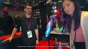 walk avn expo 2020 with lexi mansfield in sexy lingerie.