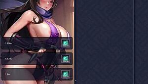 ep1 touching rebels pussy with her kunai buttplug in king of kinks 3d hentai lesbian kinky