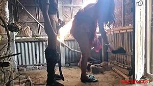 Red saree wife gives outdoor blowjob in official video by localsex31 😍